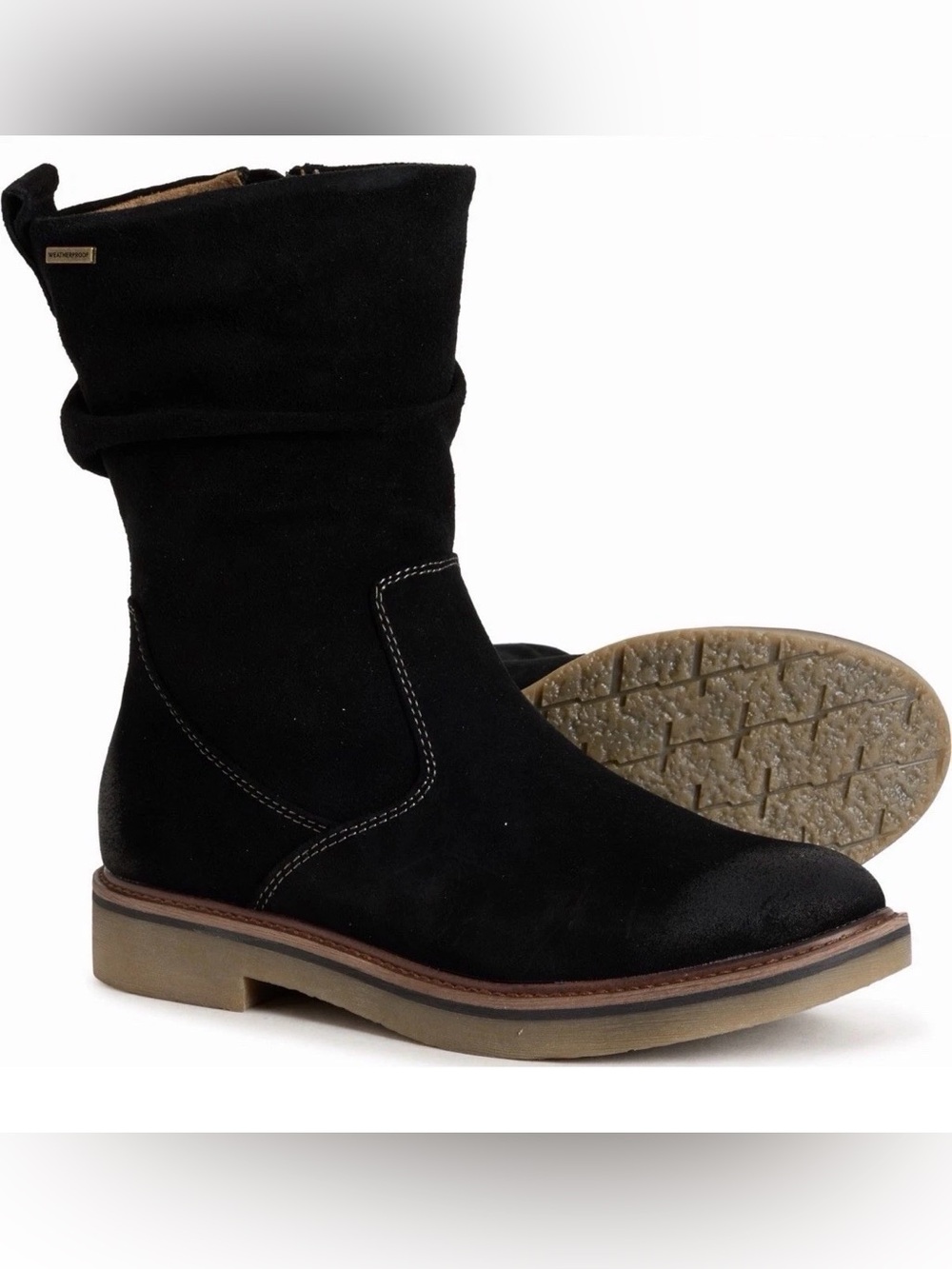 Comfortiva Renata Black Suede Leather Boots New sz 6 Medium